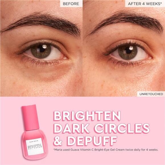 Glow Recipe Guava Vitamin C Brightening Eye Gel - Niacinamide, Peptides & Green - Picture 4 of 7